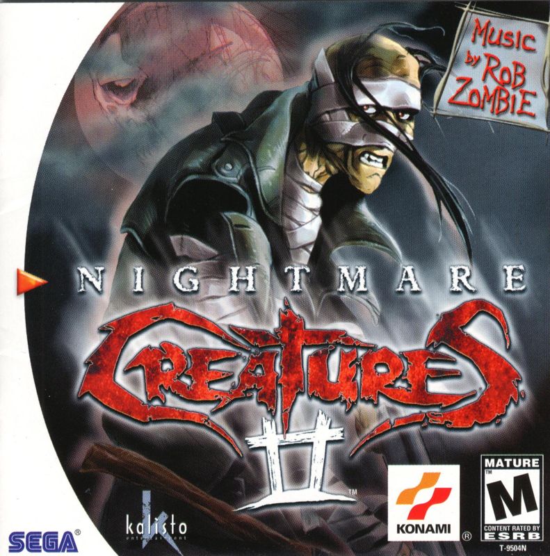 Nightmare Creatures II box art for Sega Dreamcast